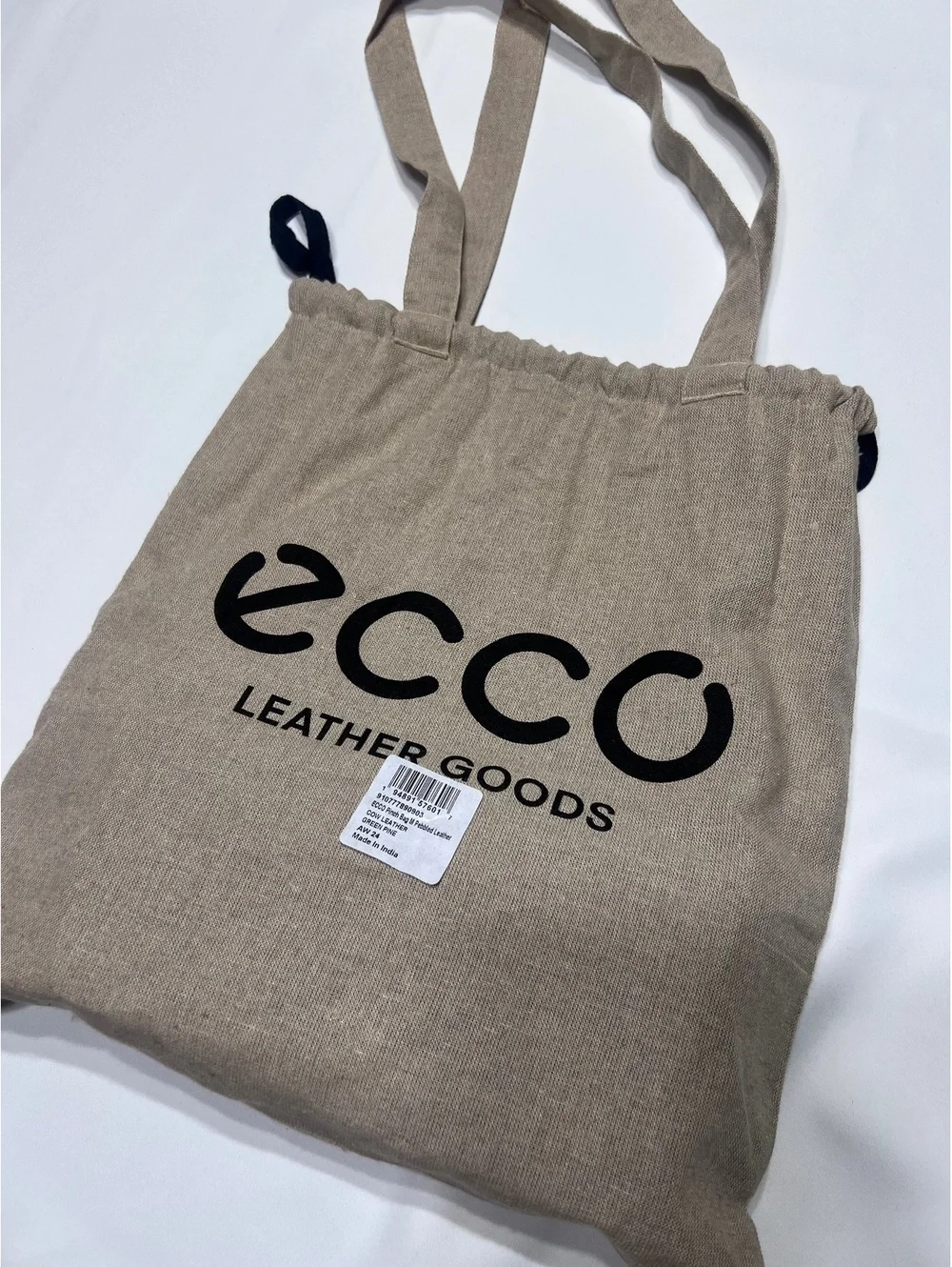 Ecco Leather Crossbody Clutch Bag with Adjustable Strap